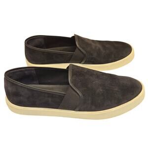 Vince Blair Navy Blue Suede Slip-On Comfort Casual Loafer Sneaker, Size 8, EU 38